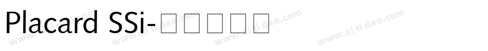 Placard SSi字体转换